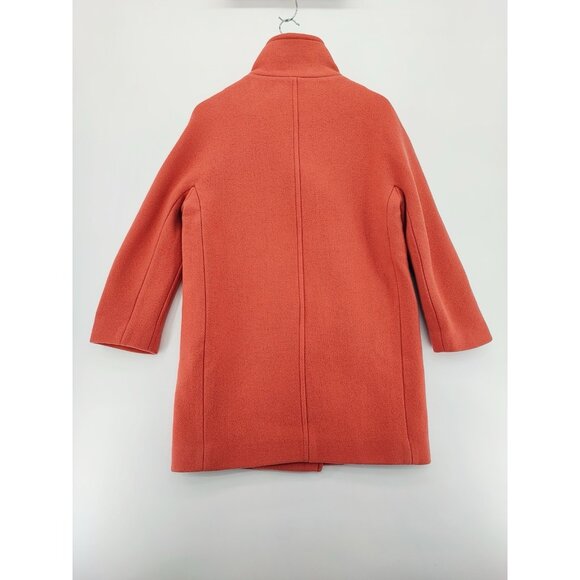 J.Crew Women's Villa Coat Nello Gori Salmon Italian Wool Size 4P US - Picture 2 of 11